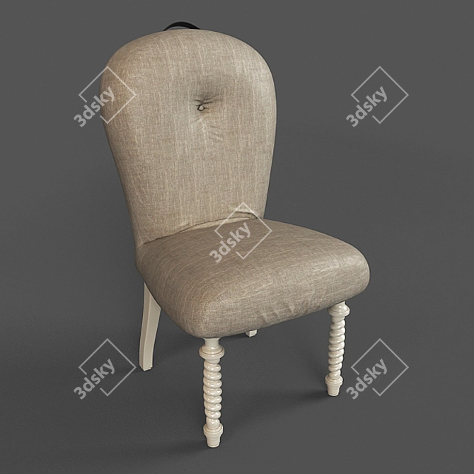 Elegant Lando Chair 3D model image 1