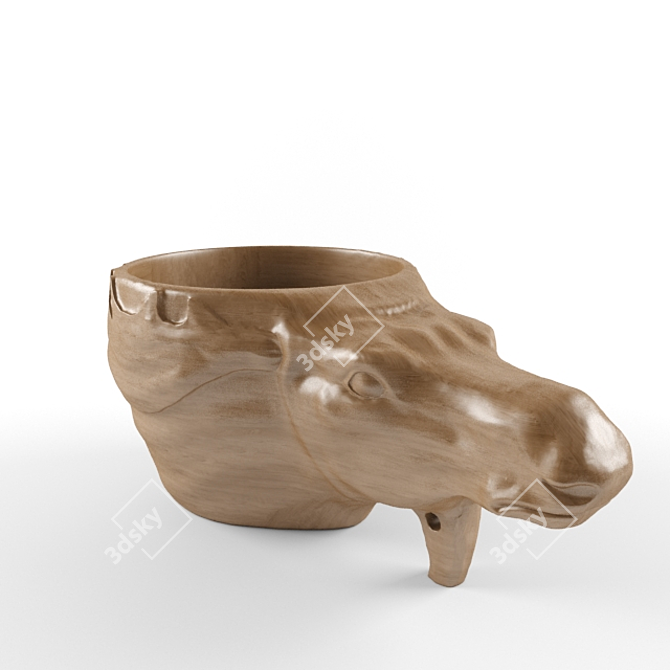 Rustic Moose Head Mug 3D model image 1