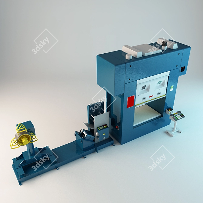 Computerized Pressing Machine 3D model image 1