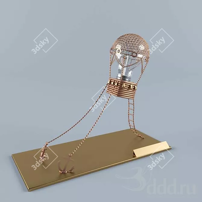 Illuminating Balloon Table Lamp 3D model image 1