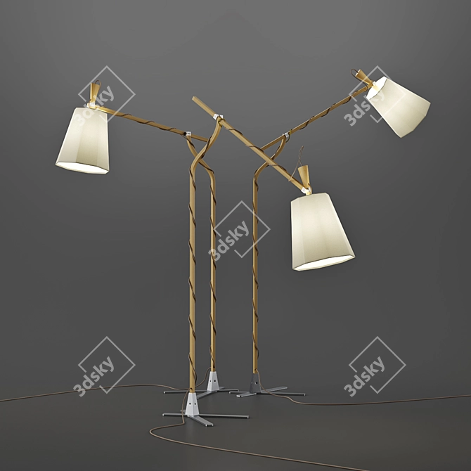 LuXiole Lampadaire: Stylish Illumination by Designheure 3D model image 1