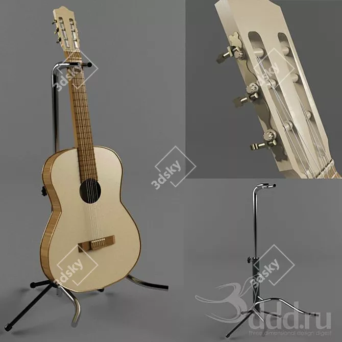 Melody Maker Acoustic Guitar 3D model image 1