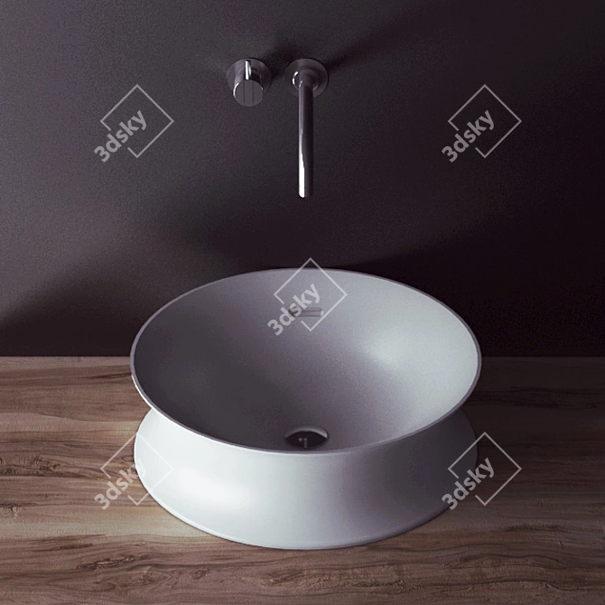  Sleek YoYo Wash Basin 3D model image 1