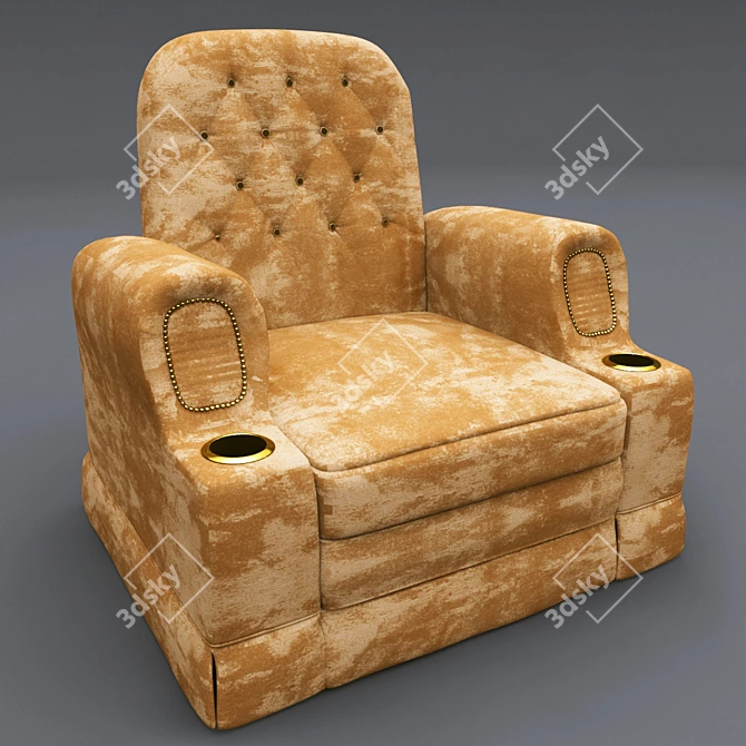 Ultimate Movie Lounge Chair 3D model image 1