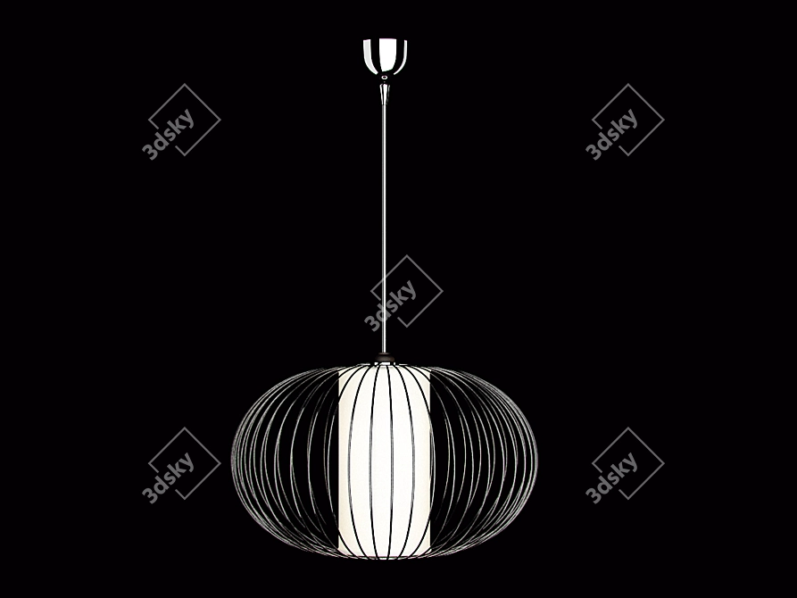 MARKSLOJD 46674: Contemporary Chrome and White Metal Table Lamp 3D model image 1