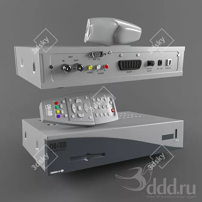 Dreambox DM-500: Experience the Ultimate Entertainment 3D model image 1