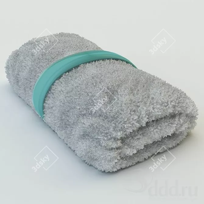 Compact Rolled Towel 3D model image 1