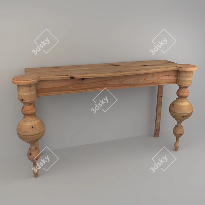 Dialma Brown Console: Elegant and Functional 3D model image 1