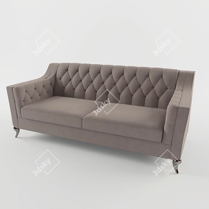 Cozy Divan Sofa 3D model image 1