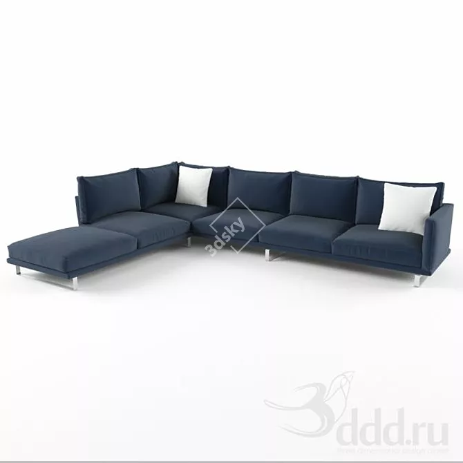 Modern Nest Sofa - Sleek Design 3D model image 1