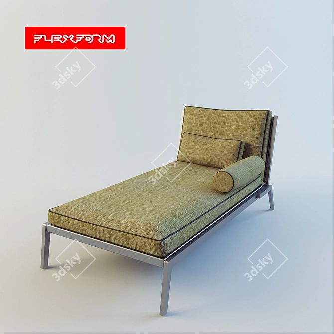 HappyFlex Dormeuse: Sleek Design, Compact and Comfortable 3D model image 1