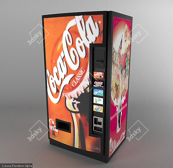 Refreshing Coca-Cola: Realistic 3D Visualization 3D model image 1