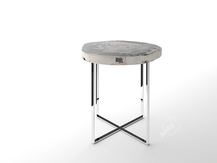 Title: DK Home Natural Cut Table 3D model image 1