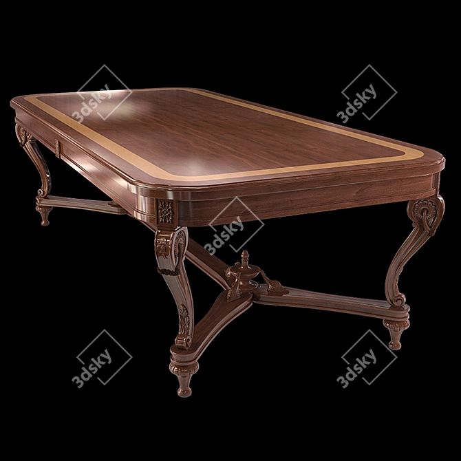 Angelo Cappellini Rubens: Elegant Dining Table 3D model image 3