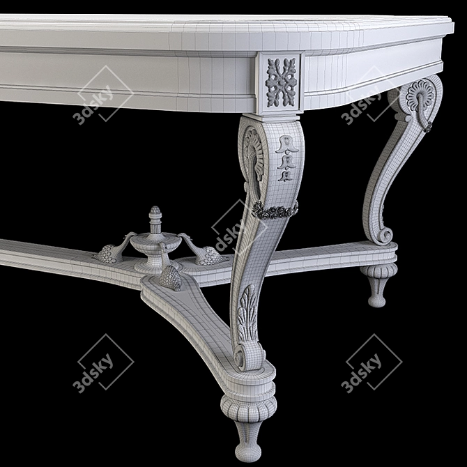 Angelo Cappellini Rubens: Elegant Dining Table 3D model image 4