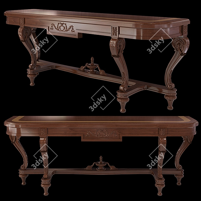 Elegant Rubens Console by Angelo Cappellini 3D model image 2