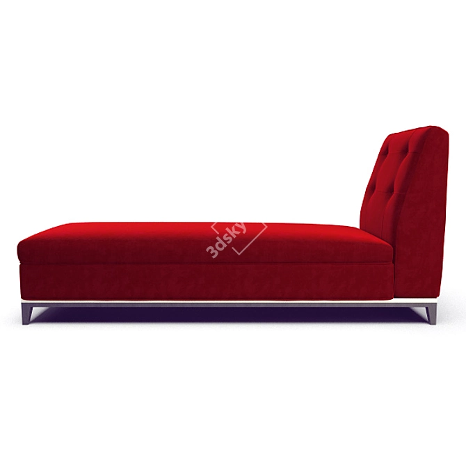 Elegant Maven Chaise 3D model image 1