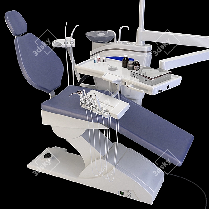 Complete Dental Chair Set 3D model image 3