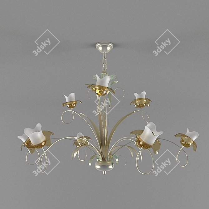 Floral Elegance Narciso Chandelier - IDL/311 +3 3D model image 1