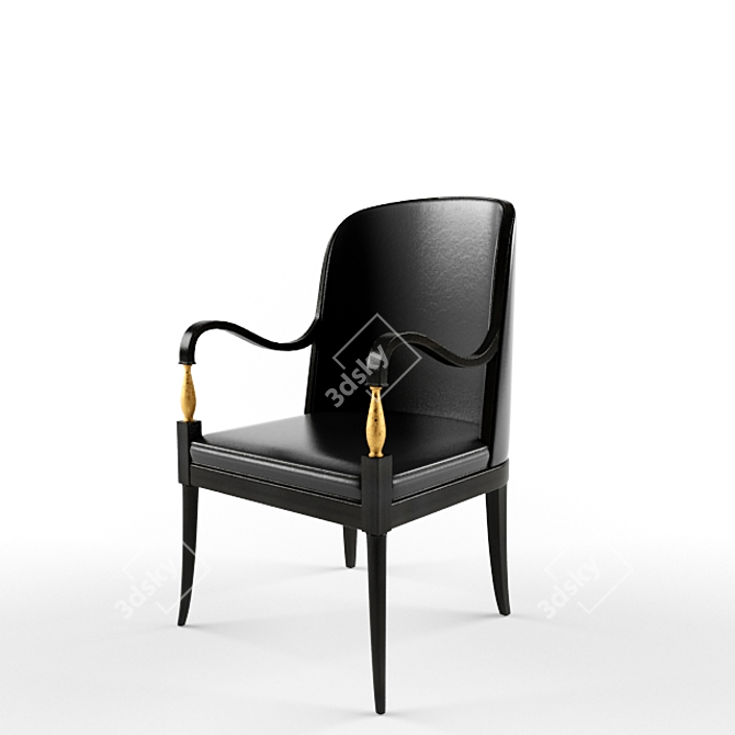 Elegant Champs De Mars Armchair 3D model image 1