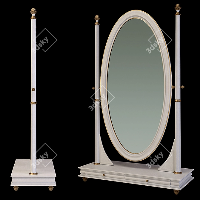 Savio Firmino Floor Mirror 3D model image 2