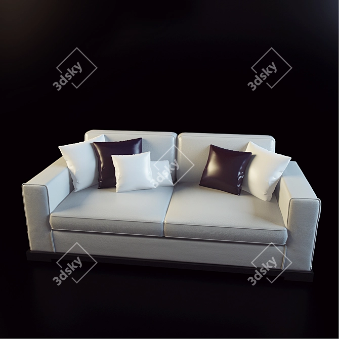 SMANIA Master Classic Art-Deco Sofa 3D model image 1