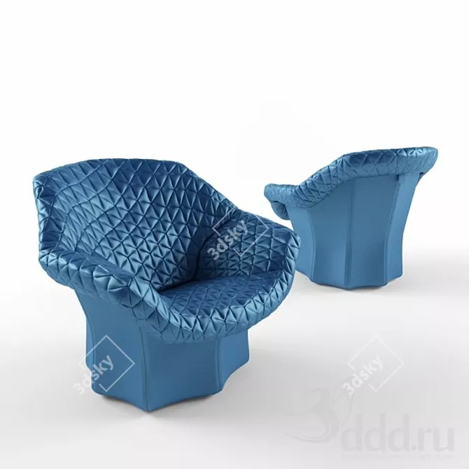 Luxury Italian Design: Poltrona Frau Juliet Armchair 3D model image 1