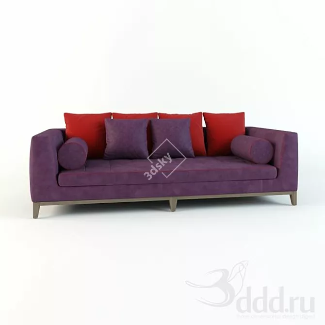 Luxurious Lutetia 2011 Sofa 3D model image 1
