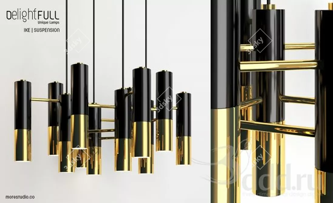 Ike Suspension: Timeless Elegance 3D model image 1