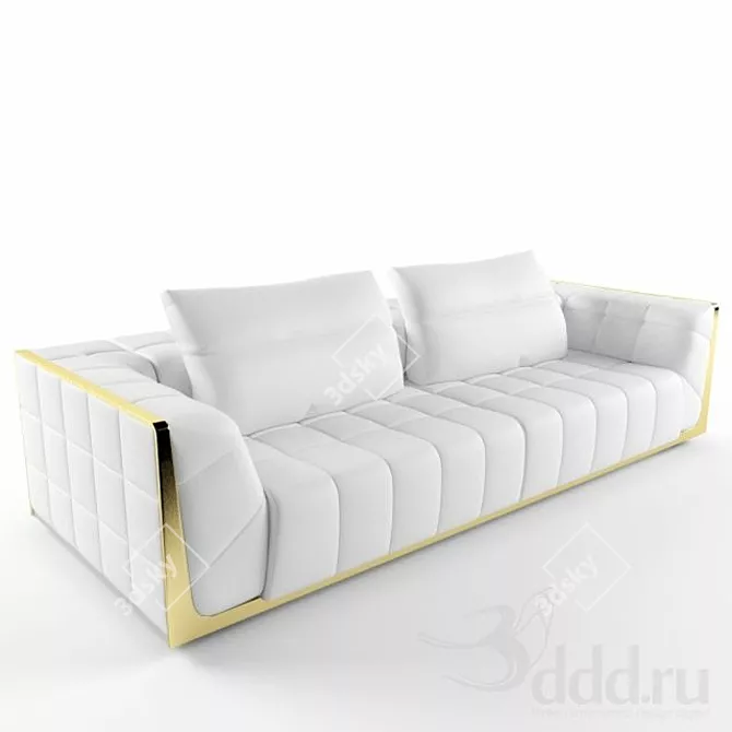Elegant Reymond Sofa 3D model image 1