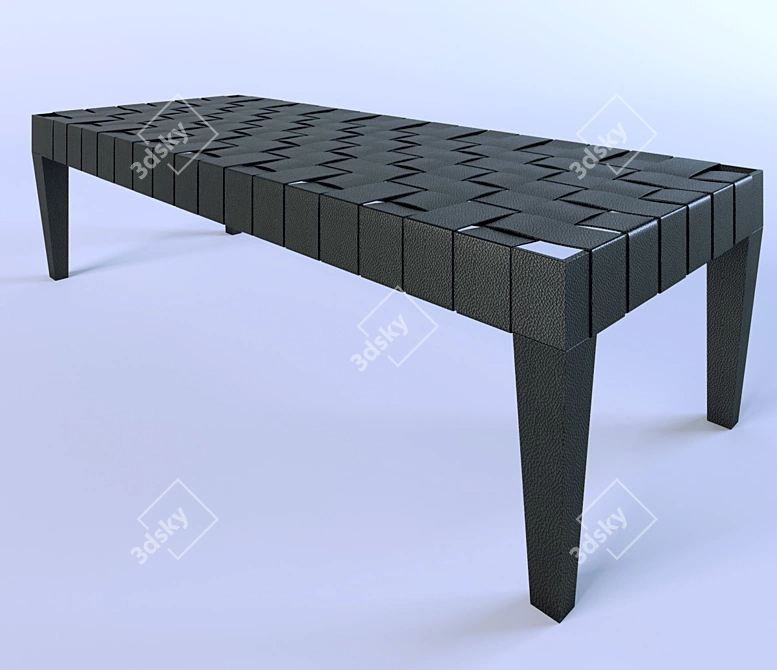 Contemporary Daybed: 3DMax2010 + Tex + Obj + Fbx 3D model image 1
