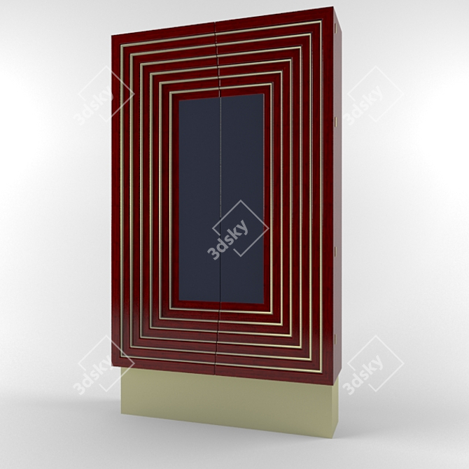 Elegant Roberto Wardrobe 3D model image 1