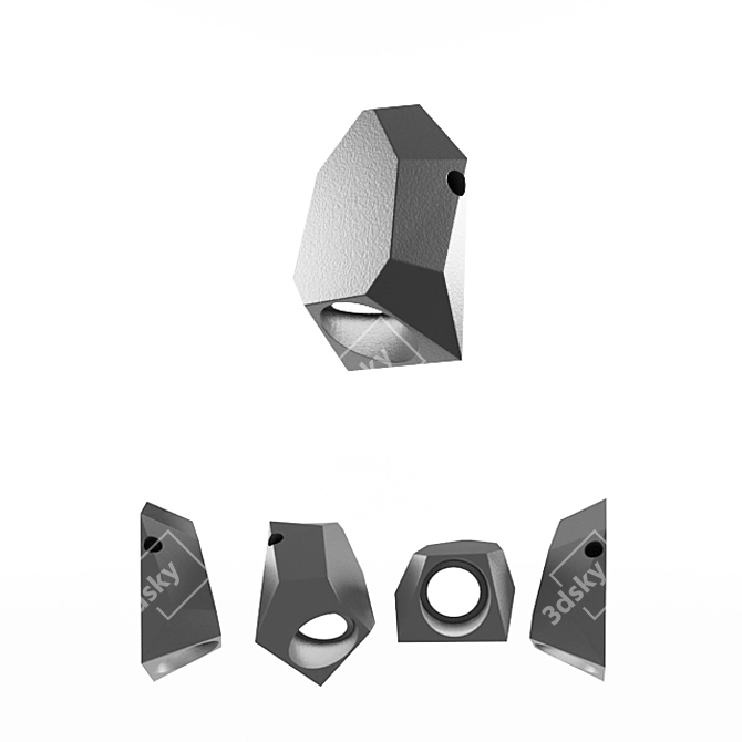 Wall-mounted Luminaire 3D model image 1