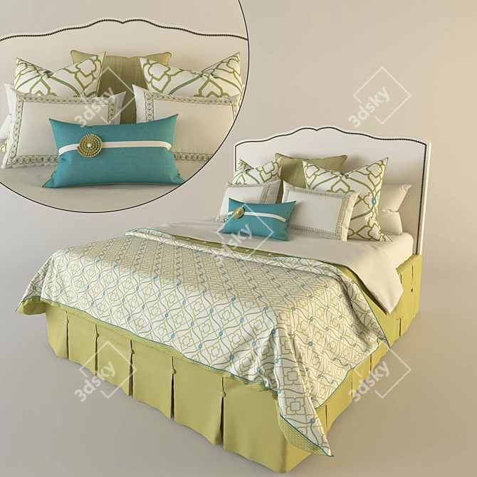 Bradshaw Bedding Set: 180*200 Mattress Size 3D model image 1