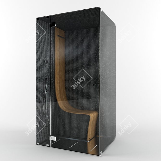 Sleek Shower Paradise 3D model image 1