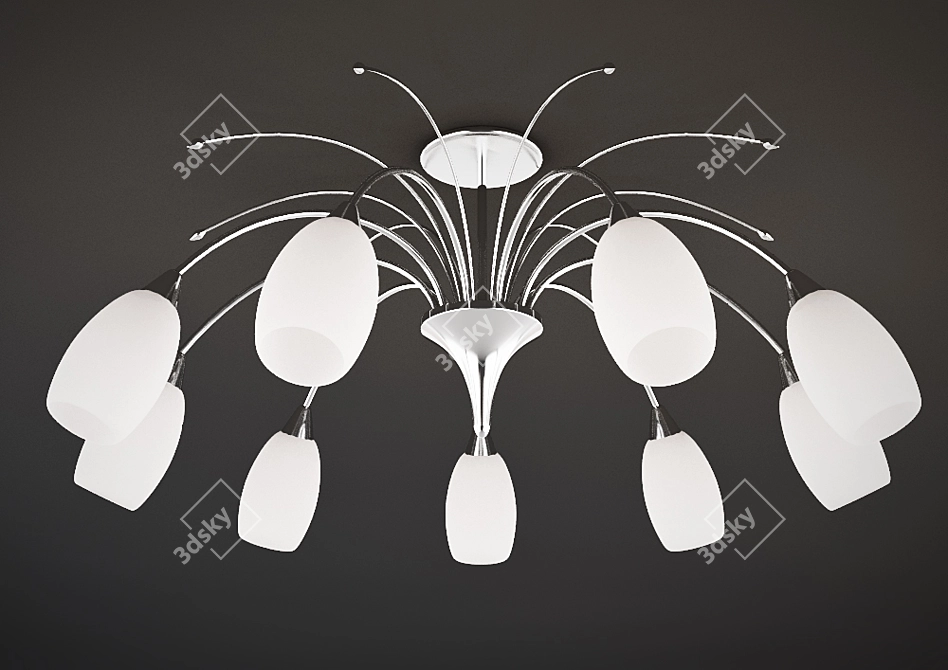 Classic Chandelier 22080/9 Chrome 3D model image 1