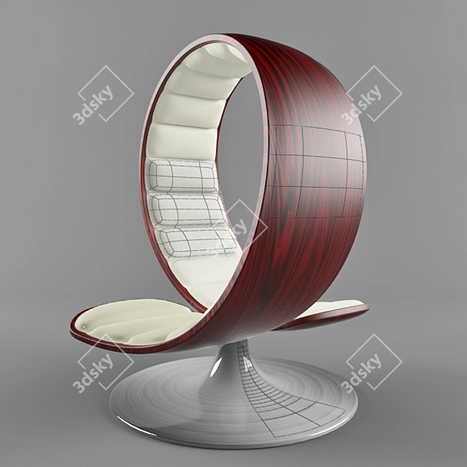 Couple's Hug Chair 3D model image 1