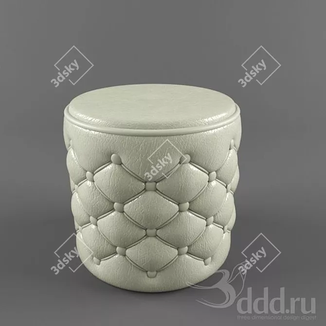 Cozy Comfort Pouffe: Relax in Style! 3D model image 1