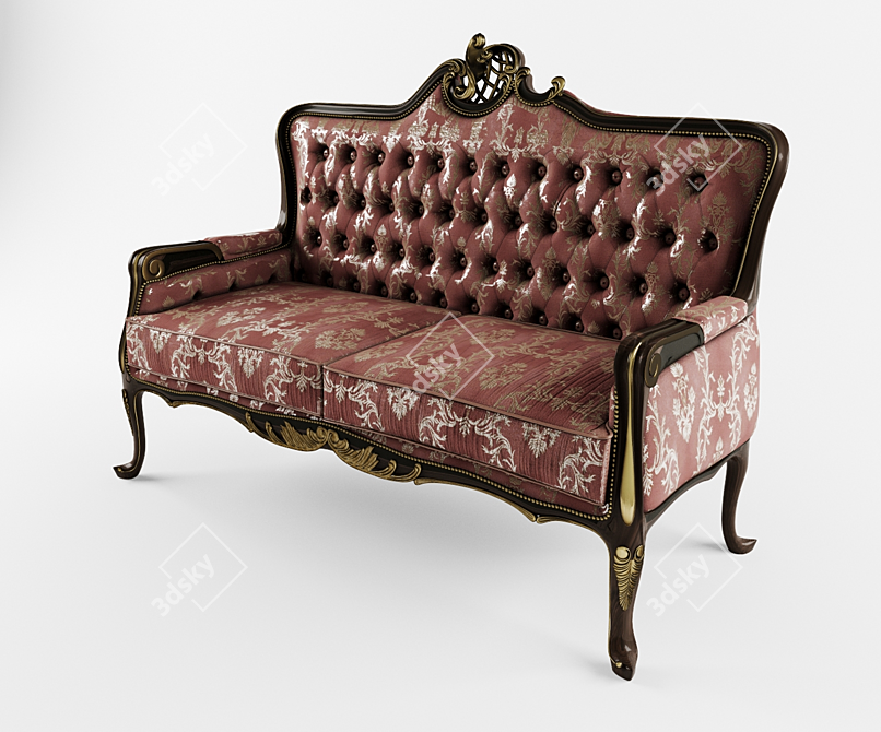 Timeless Elegance: Classic Sofa 3D model image 1