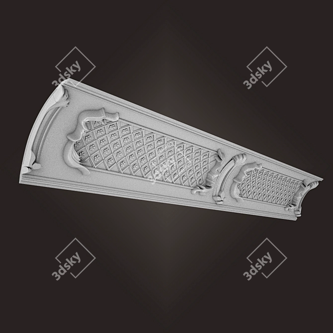 Elegant Cornice Paduga 3D model image 1