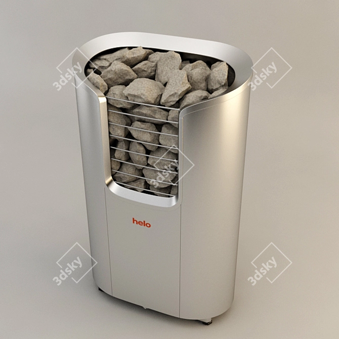 Compact Electric Heater - Helo Roxx 3D model image 1