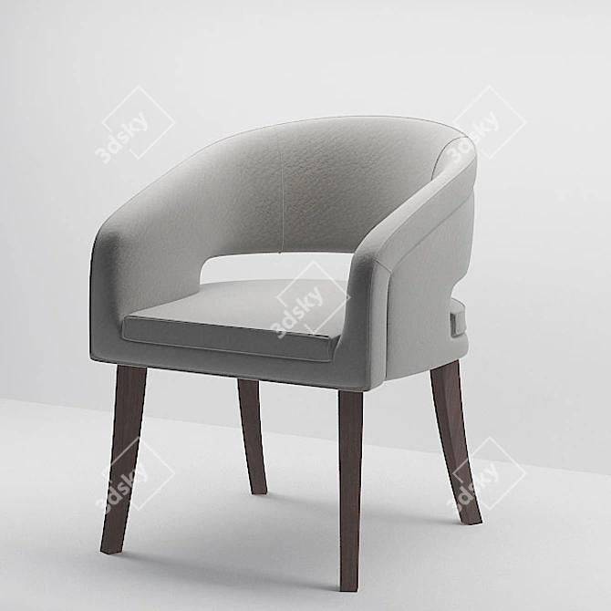 Elegant Ulivi Chair 3D model image 1