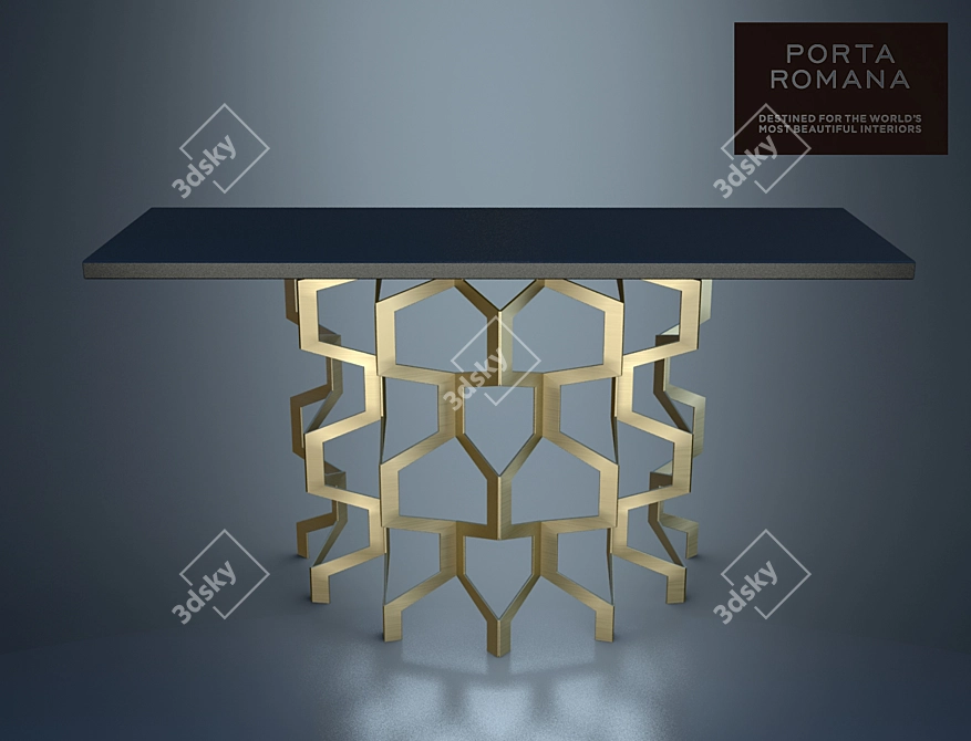 Honeycomb Console: PORTA ROMANA 3D model image 1