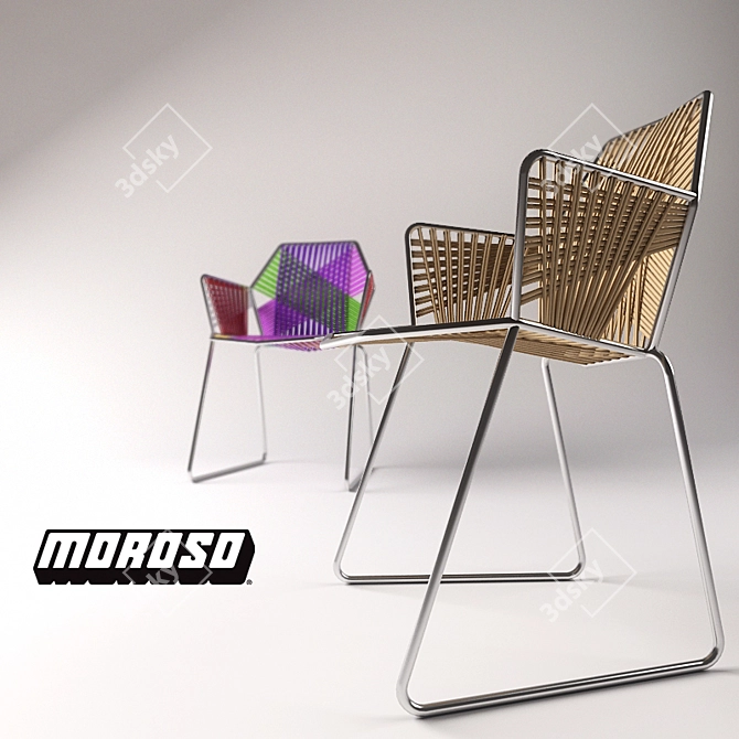 Moroso Tropicalia Chair: Stylish, Sturdy, and Colorful 3D model image 1