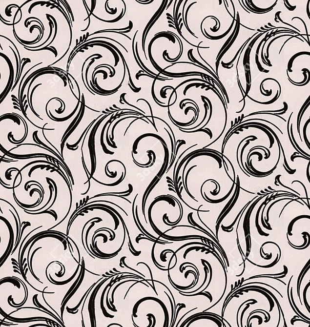 Swirly Wurly Domino Trix Wallpaper 3D model image 1