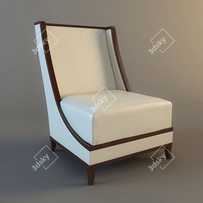 Elegant Casali Armchair 3D model image 1