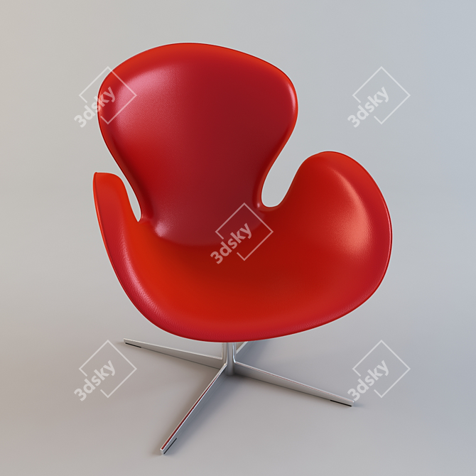 Modern Relaxation: Armchair 3D model image 1