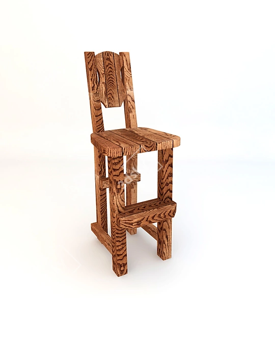 Pub Bar Chair | Stylish Seating for Your Home Bar 3D model image 1