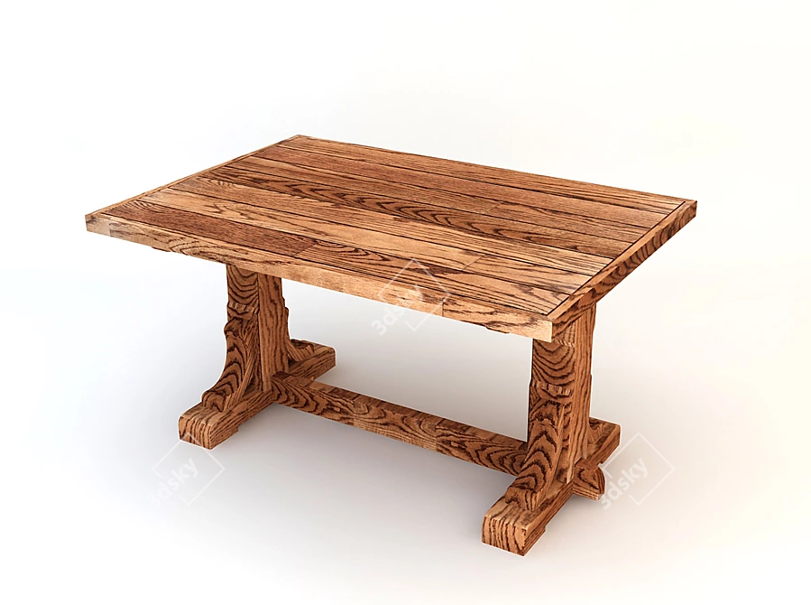 Gathering Height Pub Table 3D model image 1