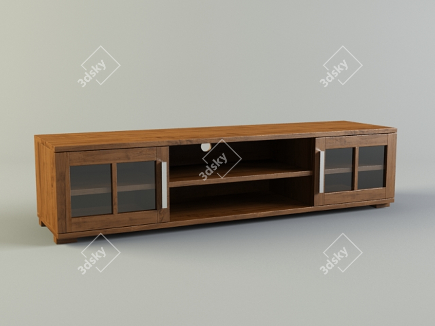 TV Stand | Modern Design | 1500x400x350 3D model image 1